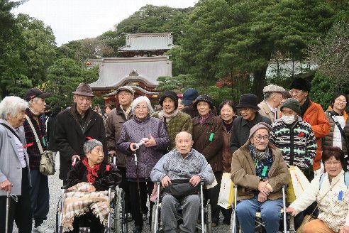 ゴールの八幡宮で